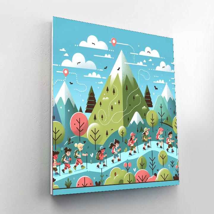Mystic Mountain Hike Paint By Numbers
