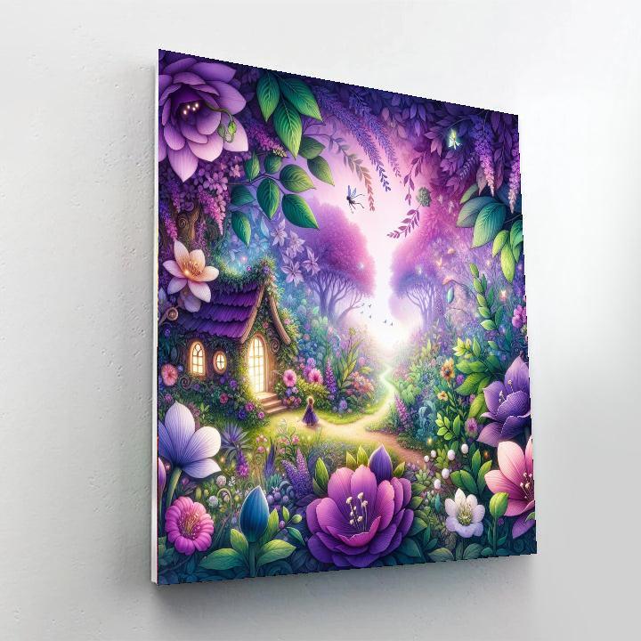 Fairy's Enchanted Garden Paint By Numbers Art