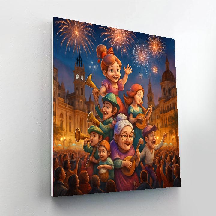 Valencia Las Fallas Festival - Spain Paint By Numbers