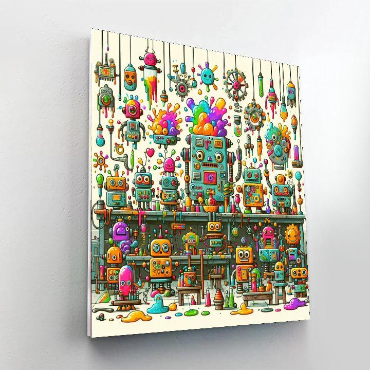 Silly Robot Workshop Paint By Numbers Kits