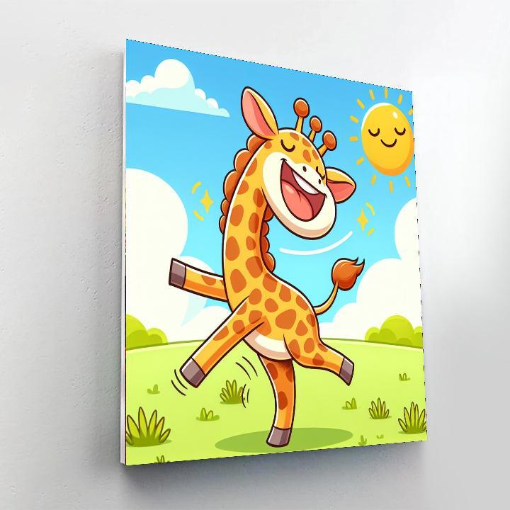 Dancing Giraffe Paint By Color