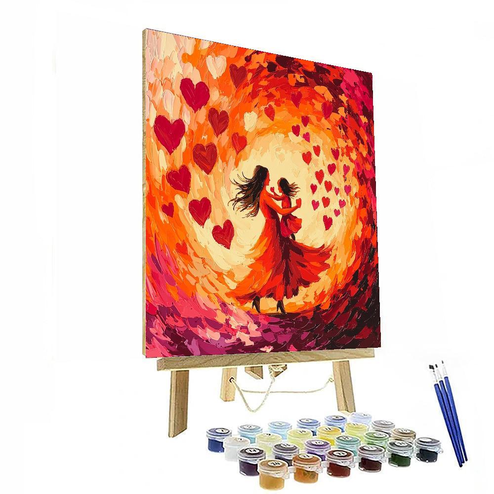 Dance Of The Hearts DIY Paint By Numbers