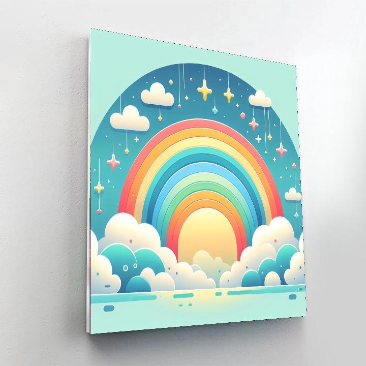 Rainbow Dreams Fantasy Painting Number Kit