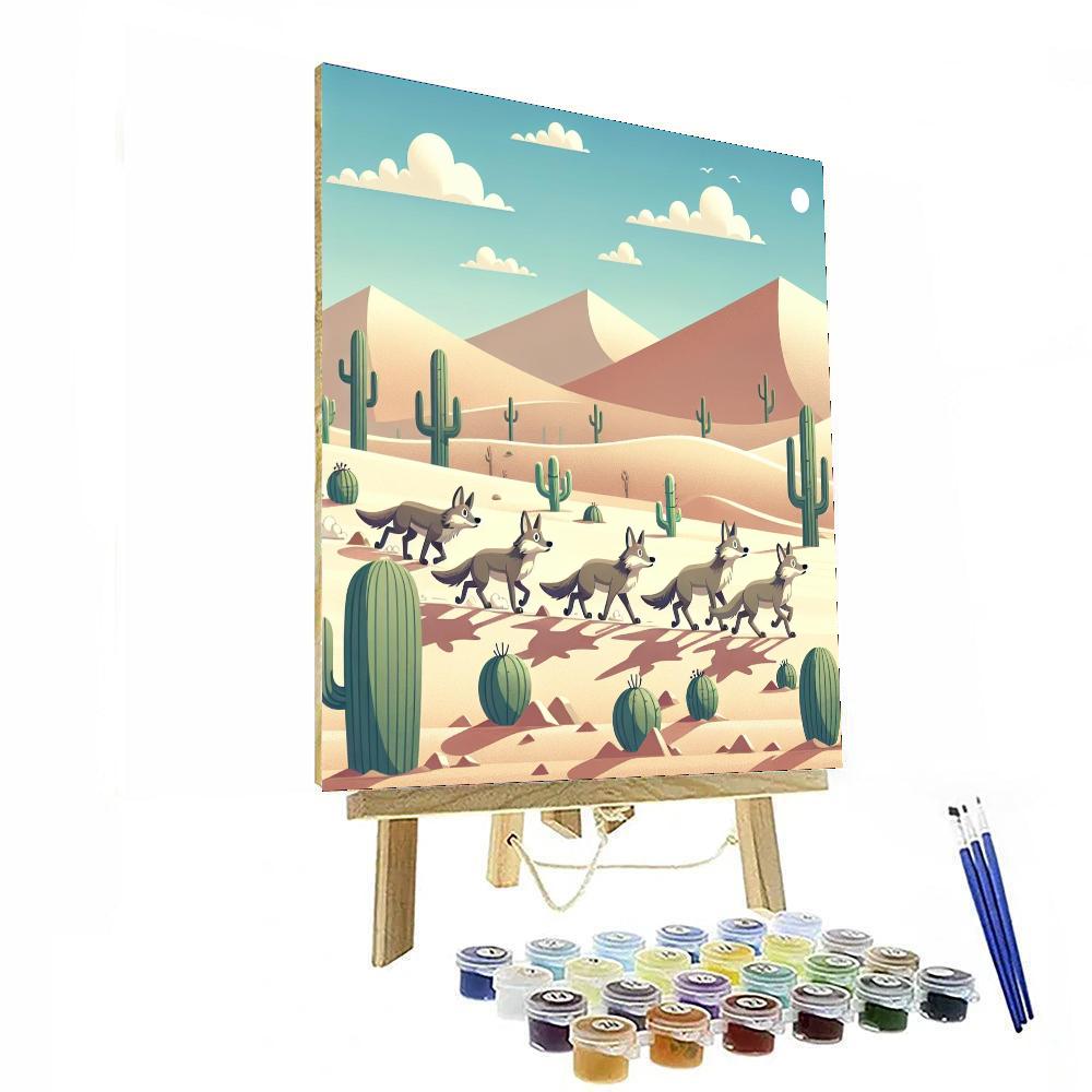 Curious Coyotes Numbered Painting Kits