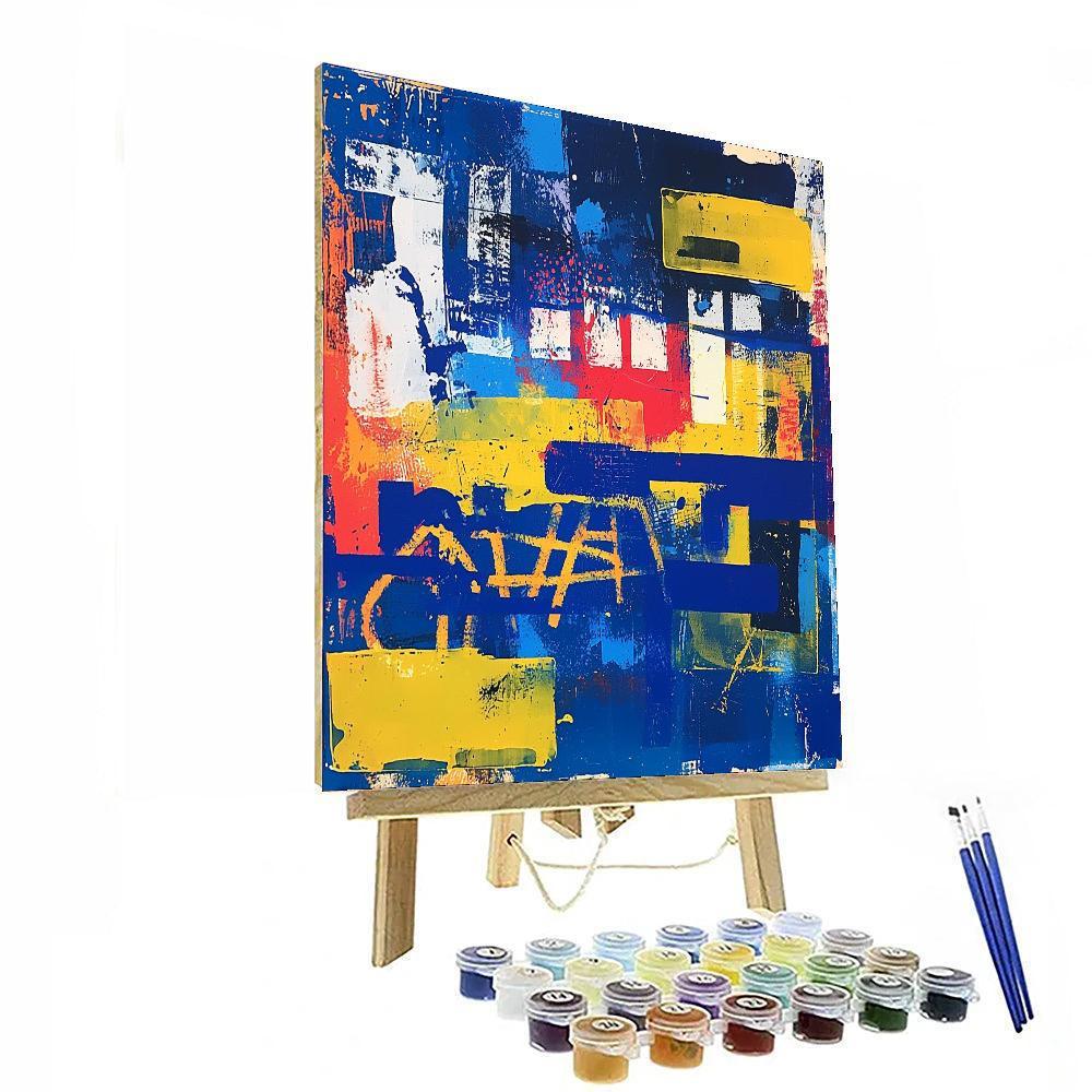 Jean-Michel Basquiat Inspired Echoes Of Freedom  Paint By Color