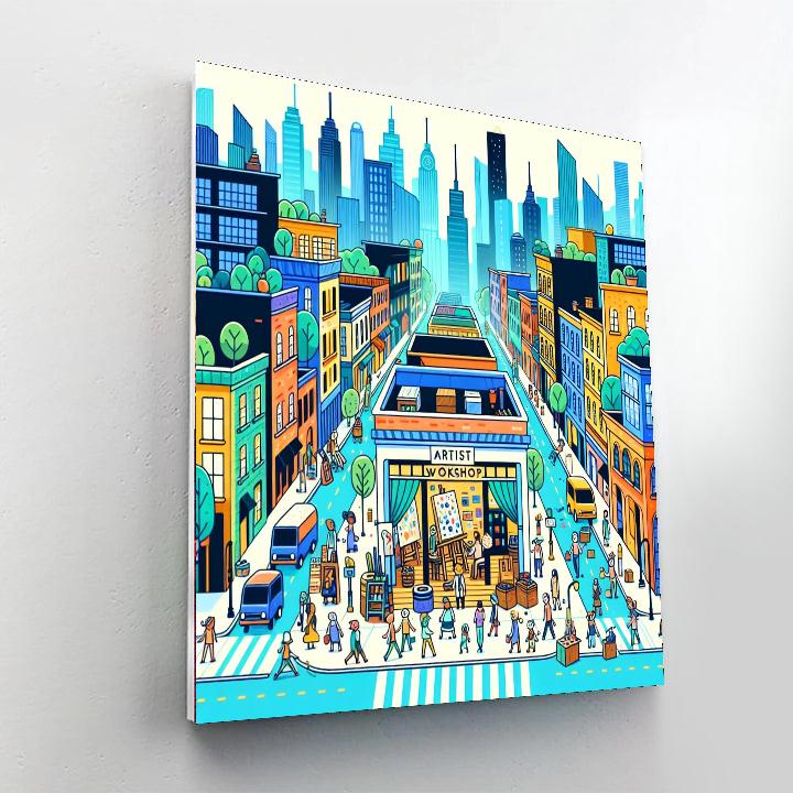 Cityscape Artist Workshop Paint By Number