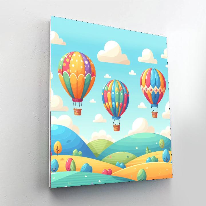 Dreamy Balloon Ride Paint By Numbers Kits