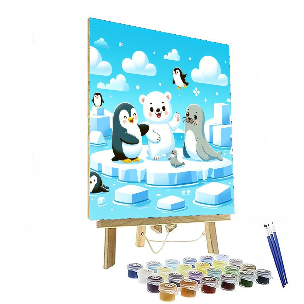 Snowy Arctic Expedition Paint By Numbers