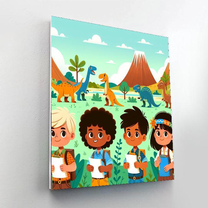 Dinosaur Explorer's Club Painting By Numbers Kit