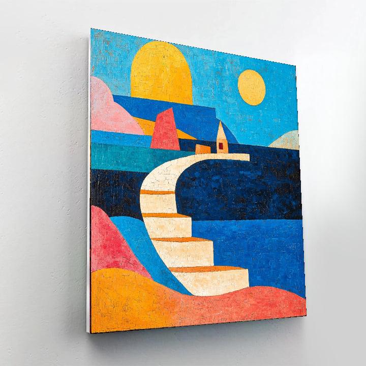 Paul Klee Inspired Dreamy Abstractions  Number Painting