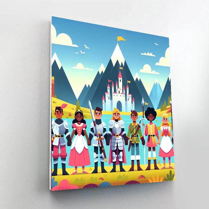 Fantasy Quest With Heroes Paint By Numbers Kits