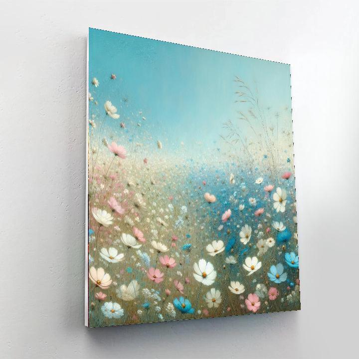 Peaceful Summer Meadow Painting Number Kit