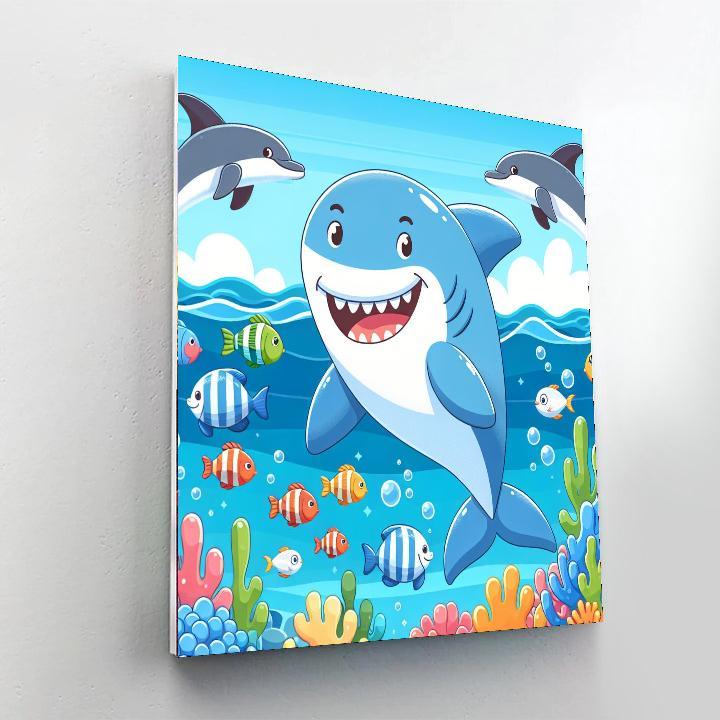 Funny Ocean Friends Painting Number Kit