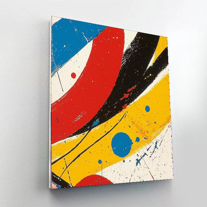 Joan Miró Inspired Flow Of Creativity  Painting Number Kit