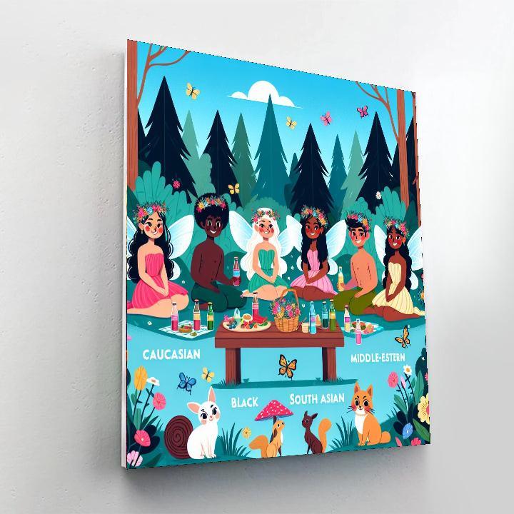 Fairytale Garden Picnic Painting By Numbers Kit