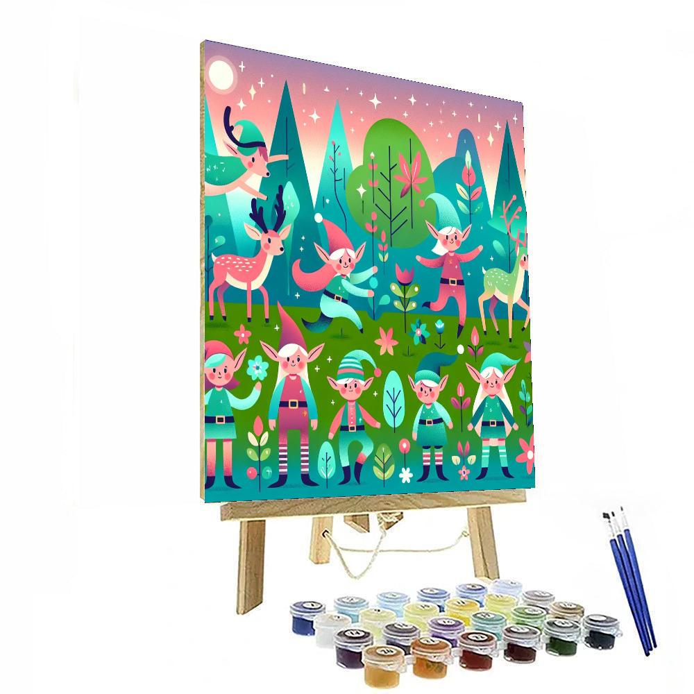 Frothy Forest Fun Painting By Numbers Kit