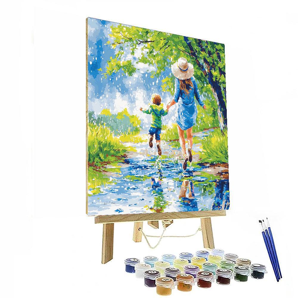 Joyful Splashing Numbered Painting Kits