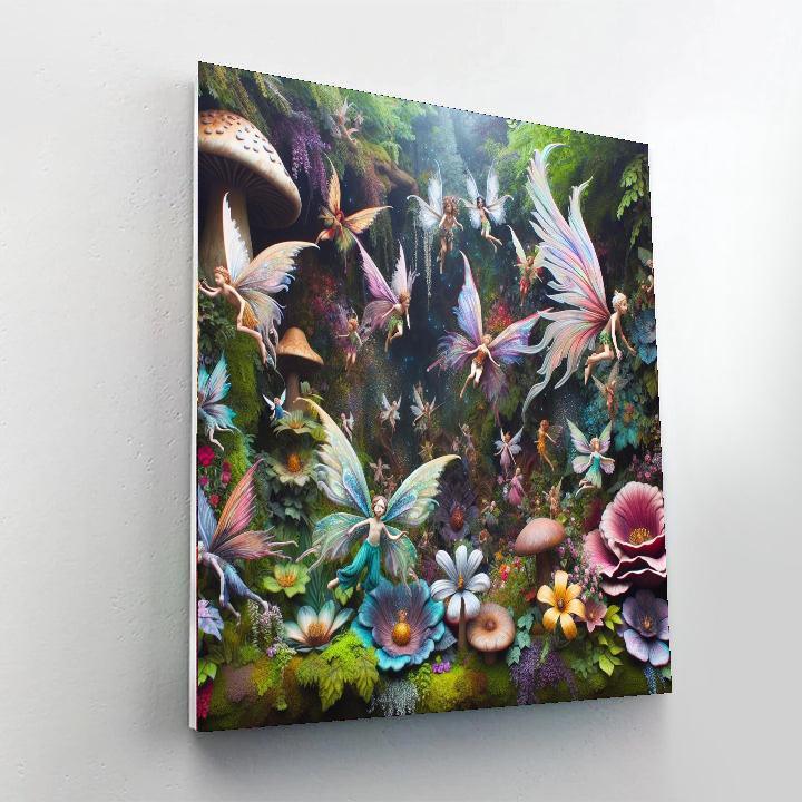 Whimsical Fairy Hollow Paint By Color