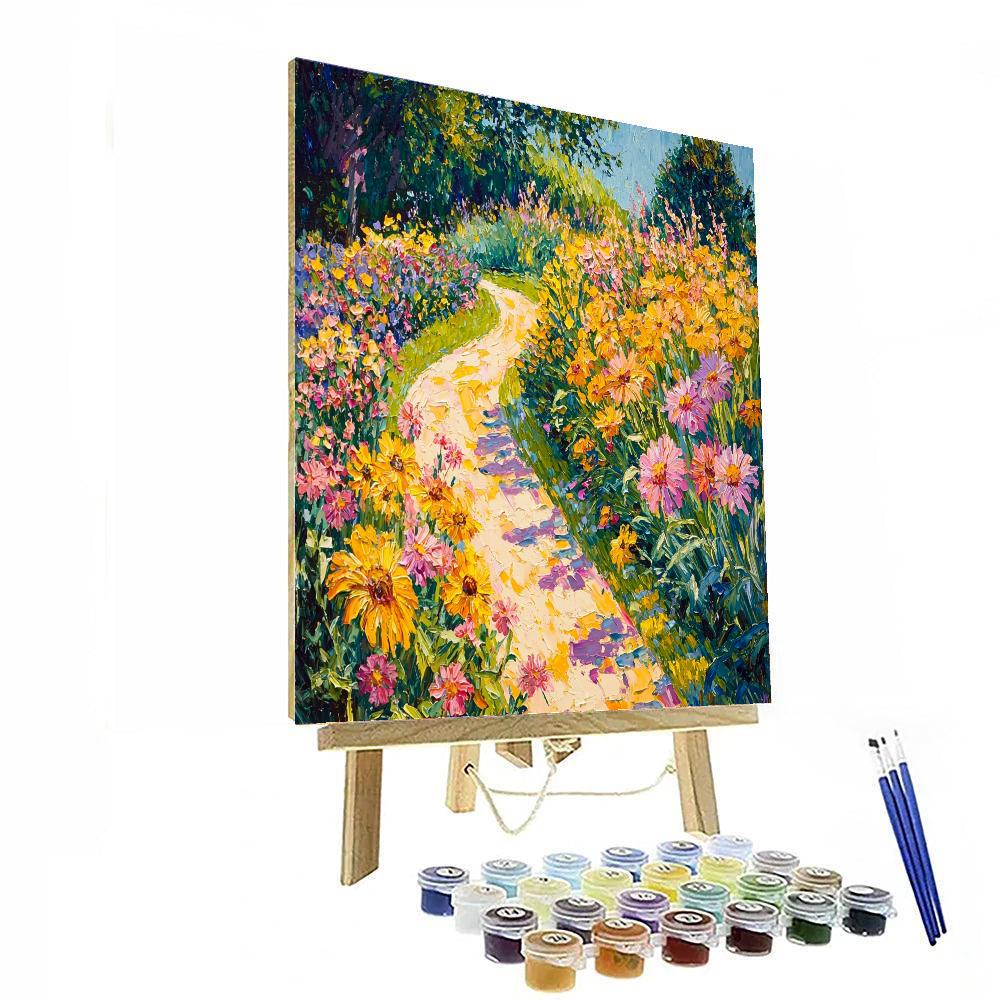 Vincent Van Gogh Inspired Sunlit Garden Pathway  Paint By Numbers Kits