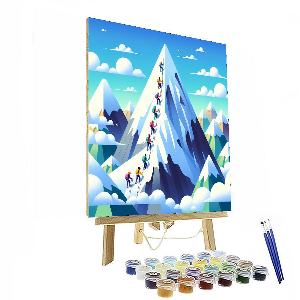 Mountain Climbing Quest Painting Number Kit