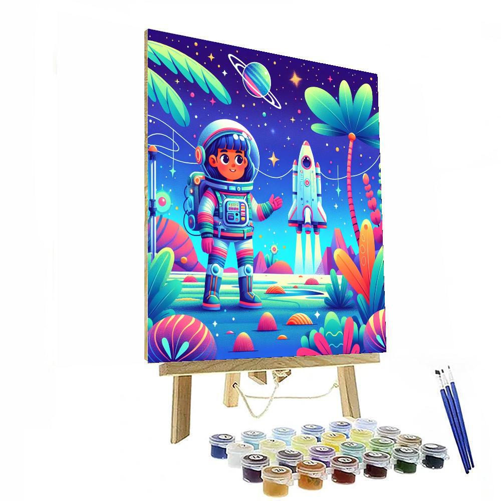 Space Pioneers Mission Painting Number Kit