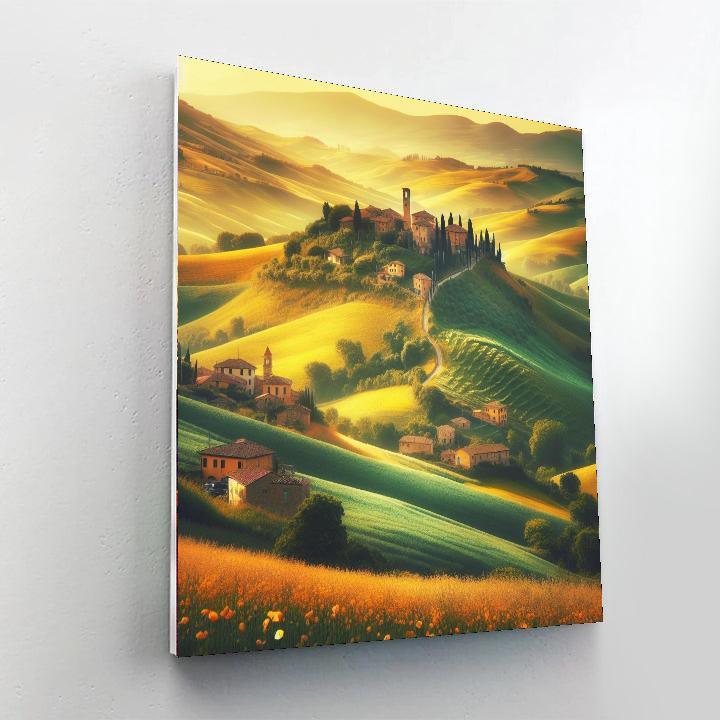 Picturesque Italian Countryside Painting Number Kit
