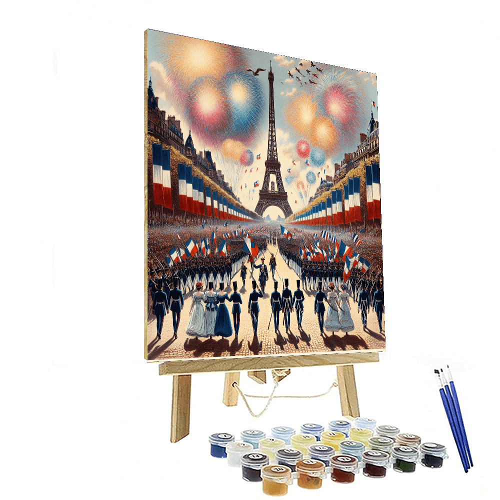 Bastille Day Celebrations - Paris Paint By Numbers Art