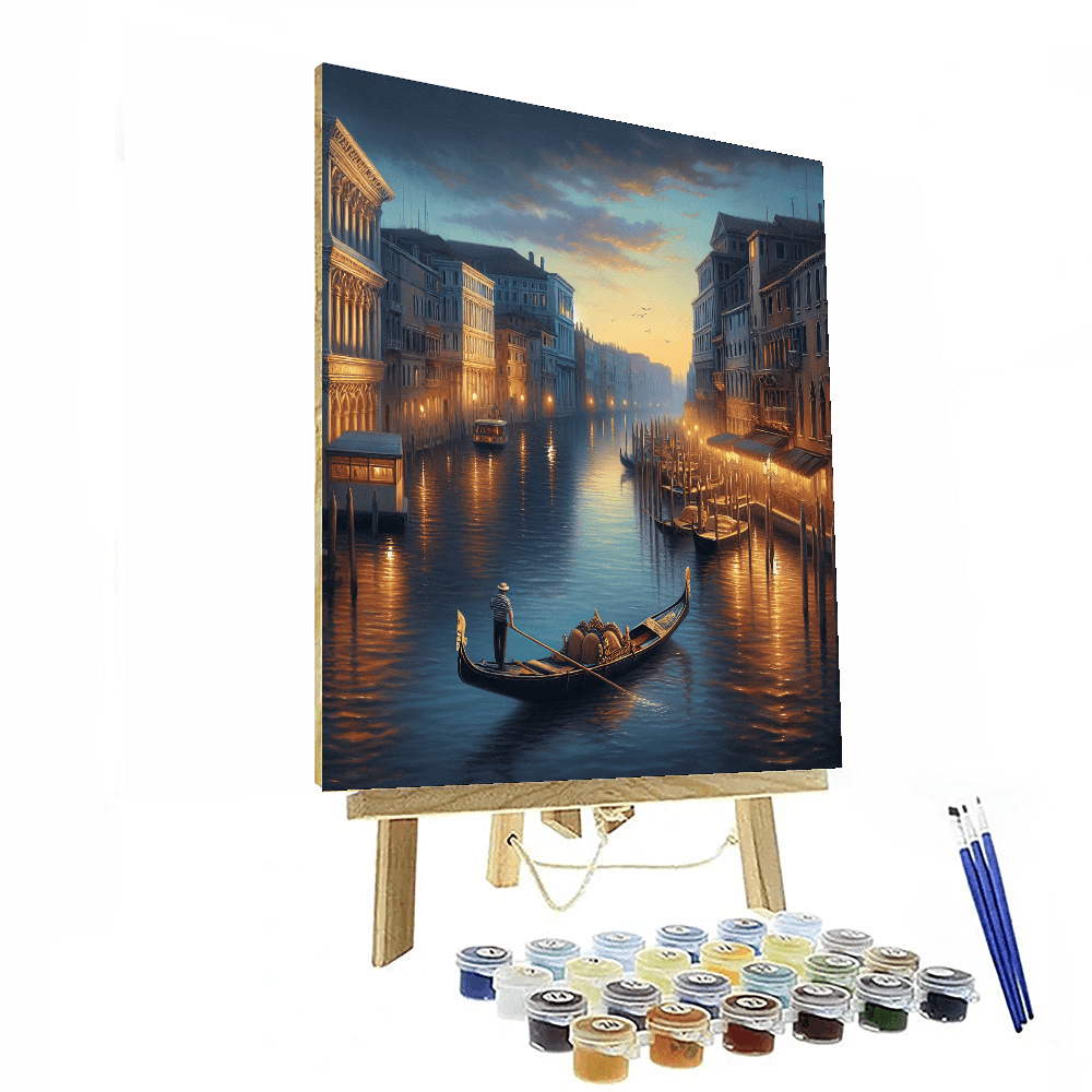 Elegant Venetian Twilight Number Painting