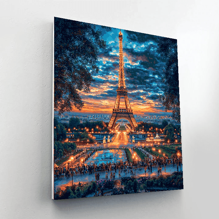 Eiffel Tower DIY Paint By Numbers