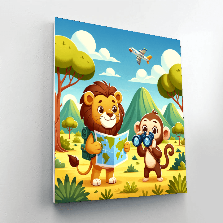 Funny Animal Explorers Paint By Number