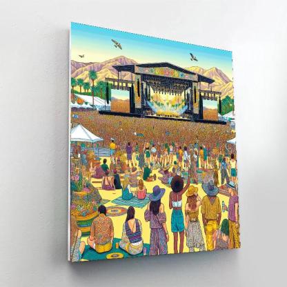 The Coachella Valley Music And Arts Festival - Usa Painting Number Kit