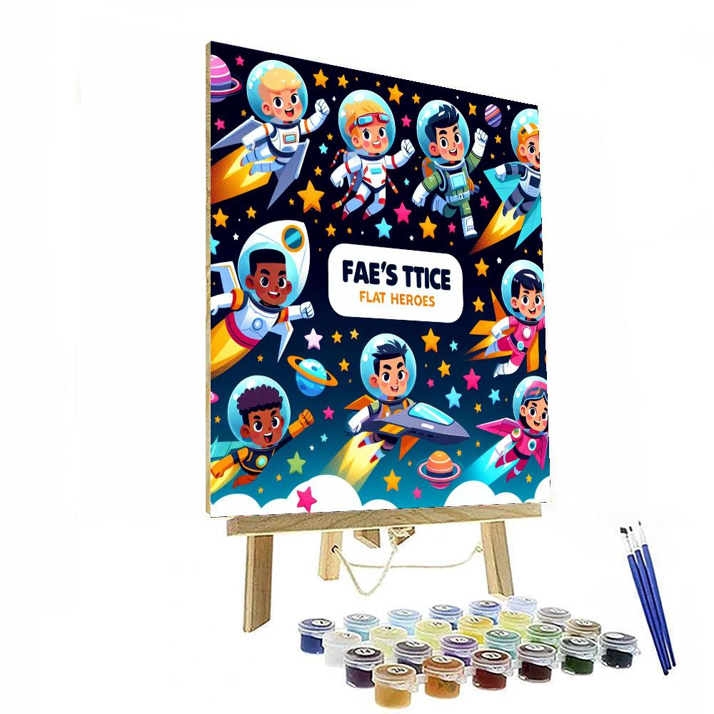 Galactic Heroes Quest Painting Number Kit