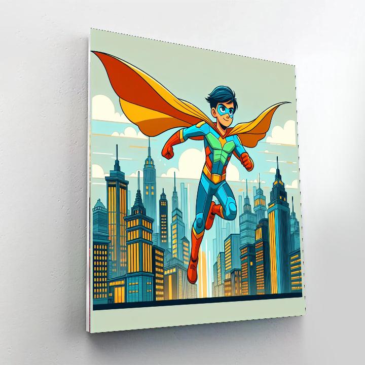 Superhero's Brave Quest Numbered Painting Kits