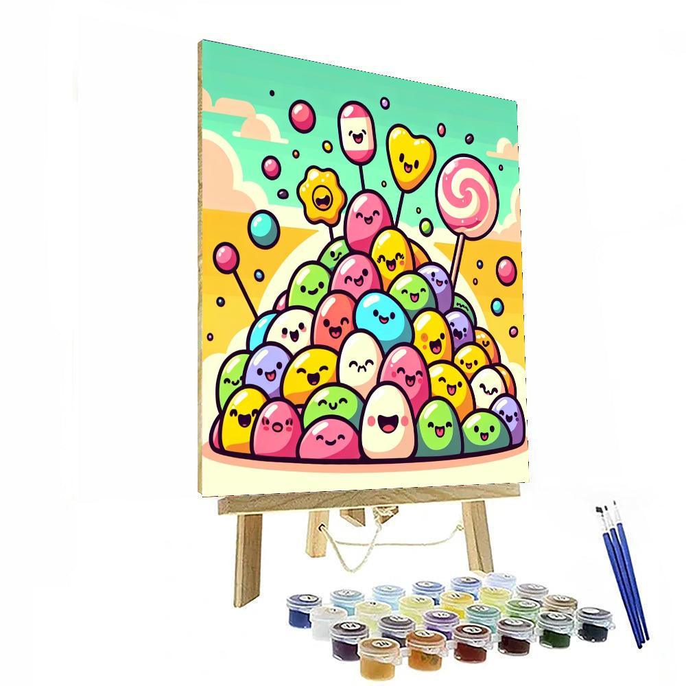 Jubilant Jellybeans Paint By Numbers Art