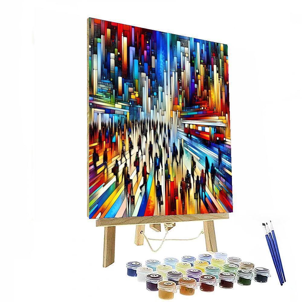 Artistic City Life Paint By Color