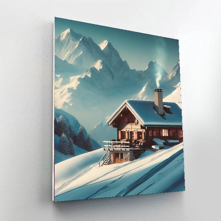 Secluded Alpine Retreat DIY Paint By Numbers