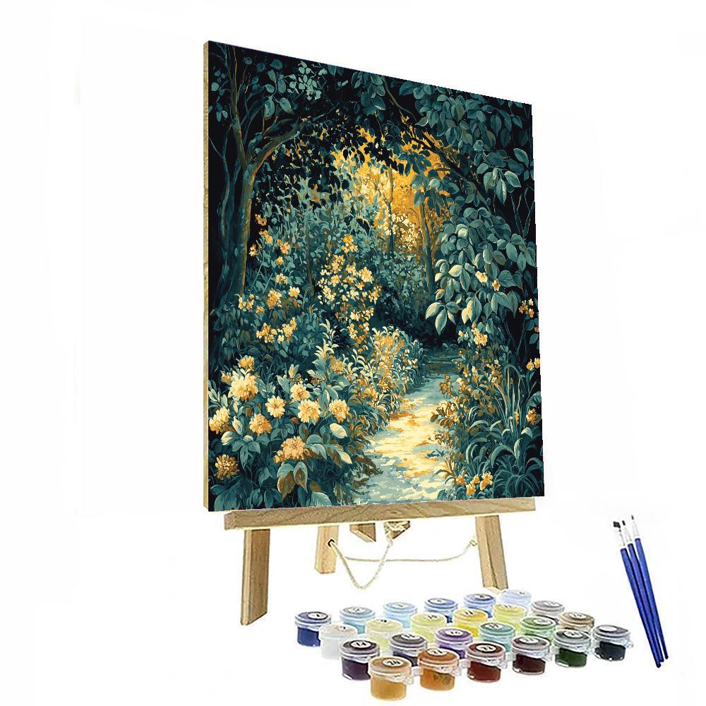 Sandro Botticelli Inspired Gilded Gardens  Paint By Number