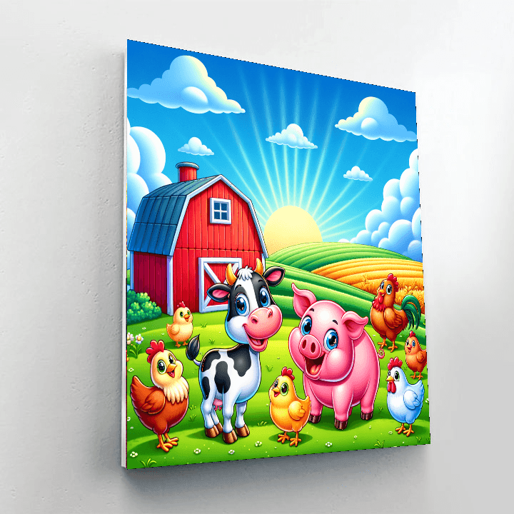 Adventure On The Farm Painting By Numbers Kit