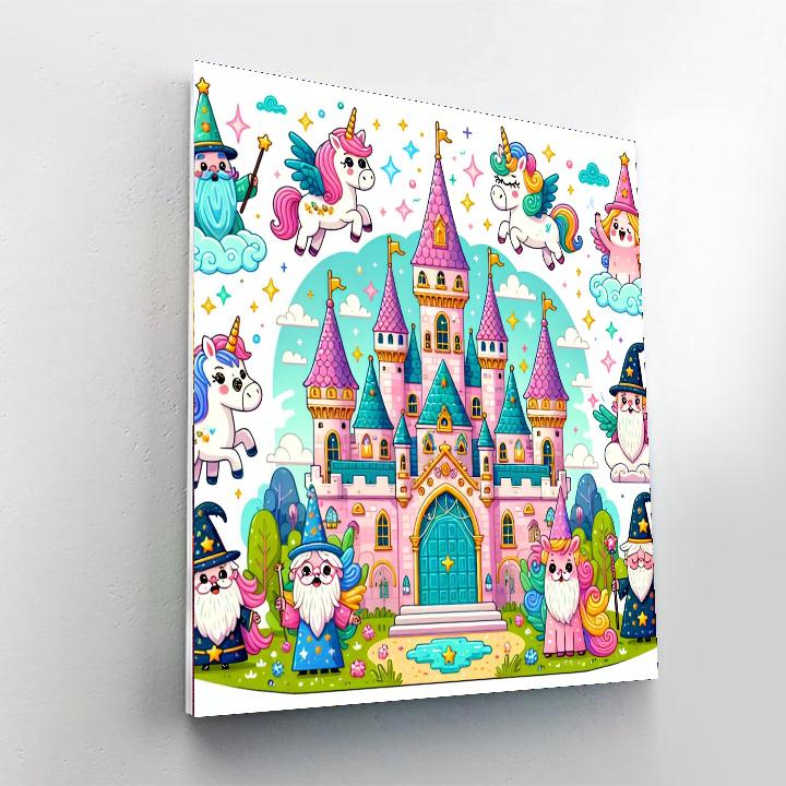 Castle Of Wonders Adventure Paint By Numbers Art