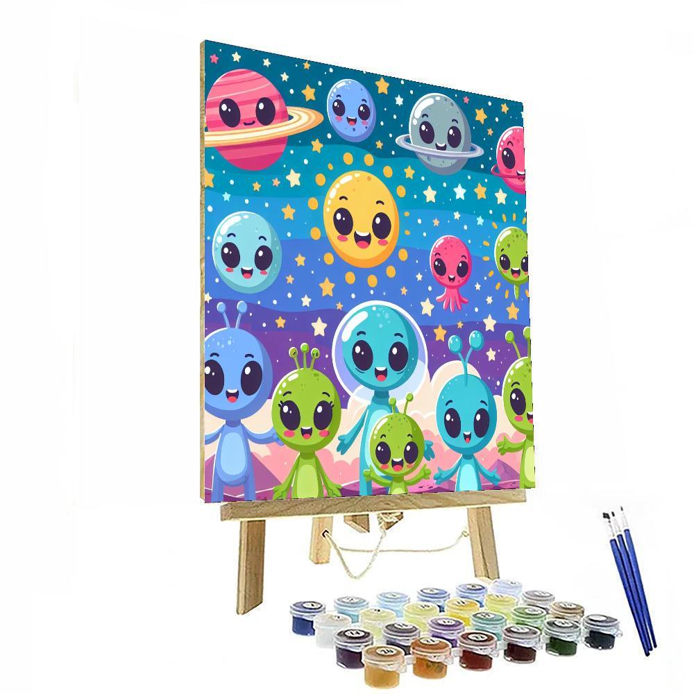 Cosmic Journey With Stars And Planets DIY Paint By Numbers