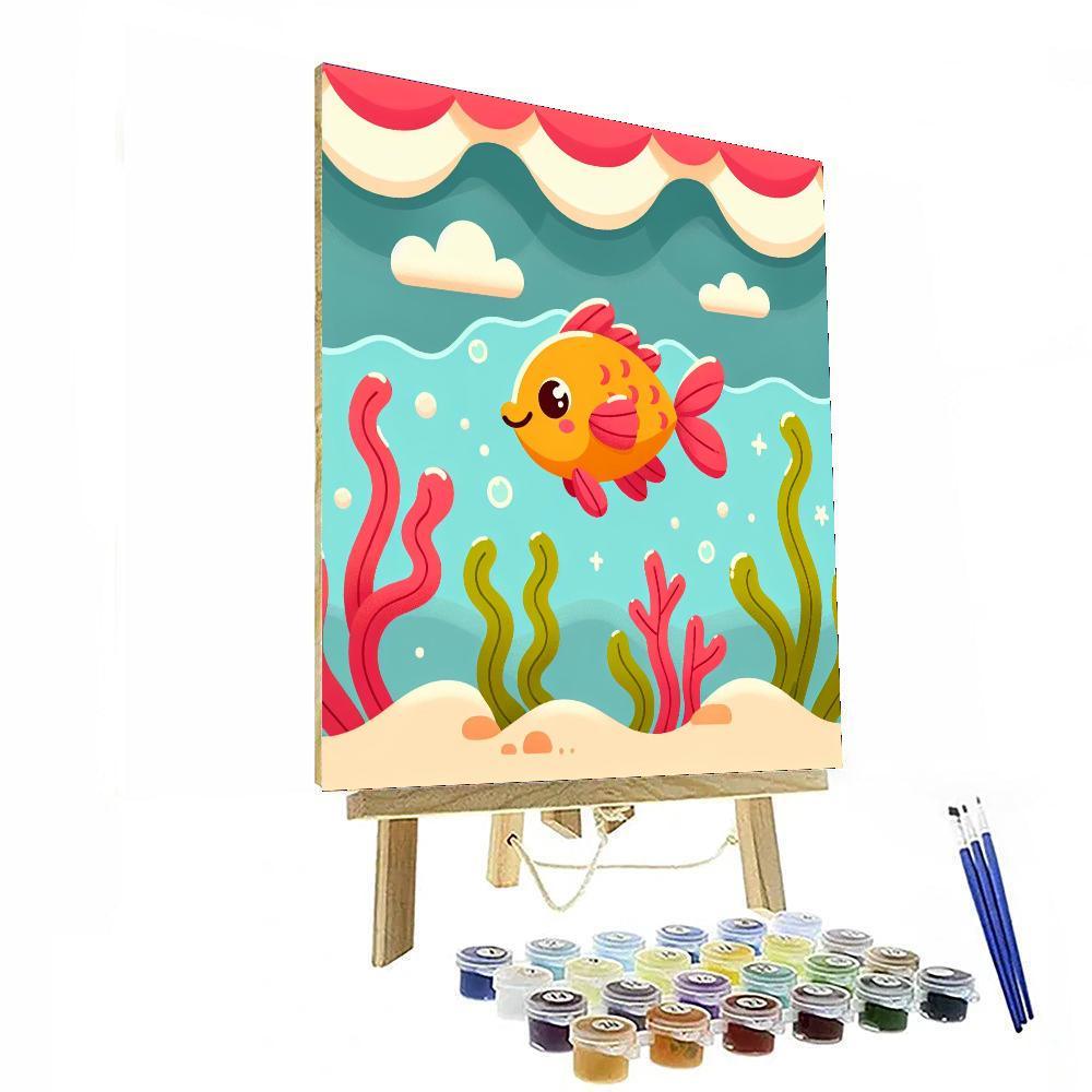 Vibrant Fish DIY Paint By Numbers