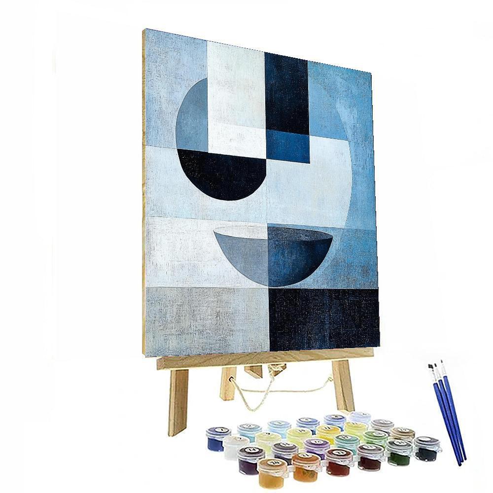 Kazimir Malevich Inspired Geometric Tranquility  Paint By Color