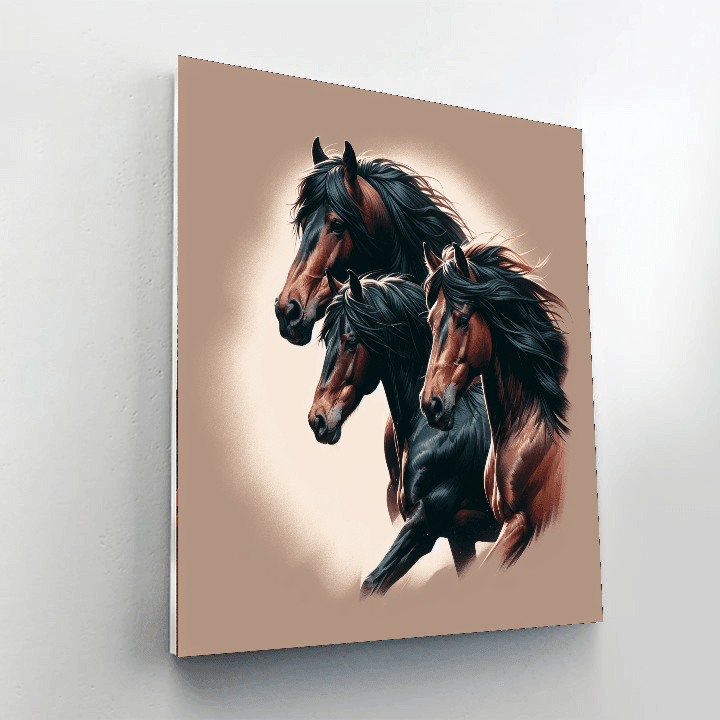 Equestrian Elegance DIY Paint By Numbers