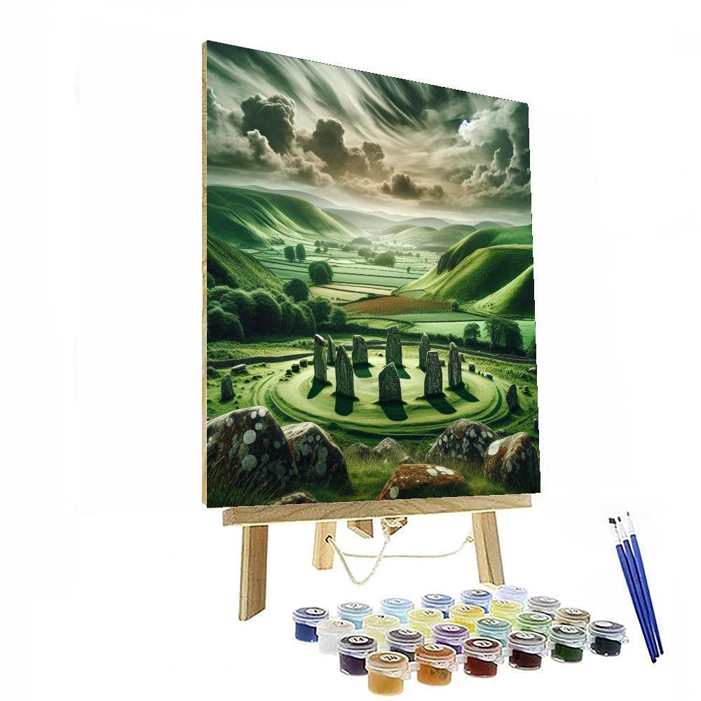 Celtic Mythical Landscape Paint By Numbers Art