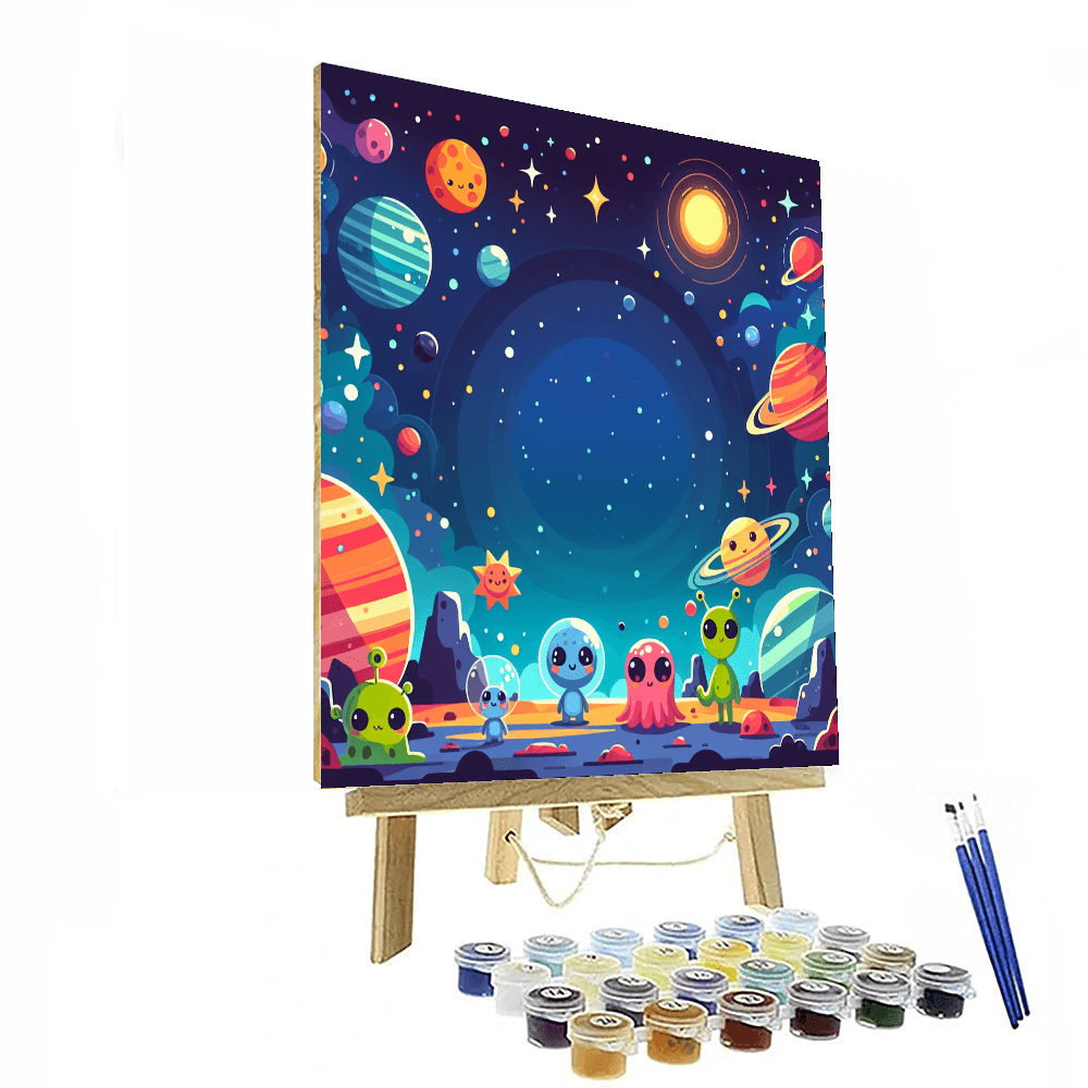 Galactic Galaxy Quest Number Painting