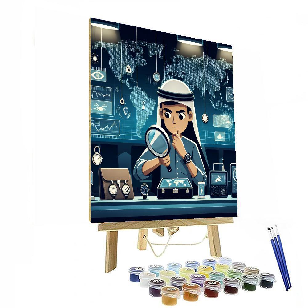 Secret Agent Operation Painting Number Kit
