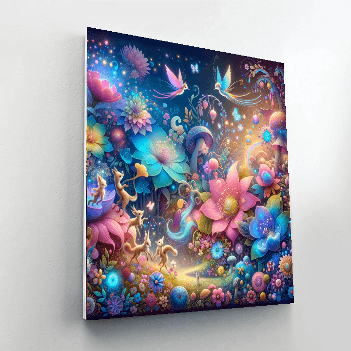 Colorful Fantasy Garden Paint By Number