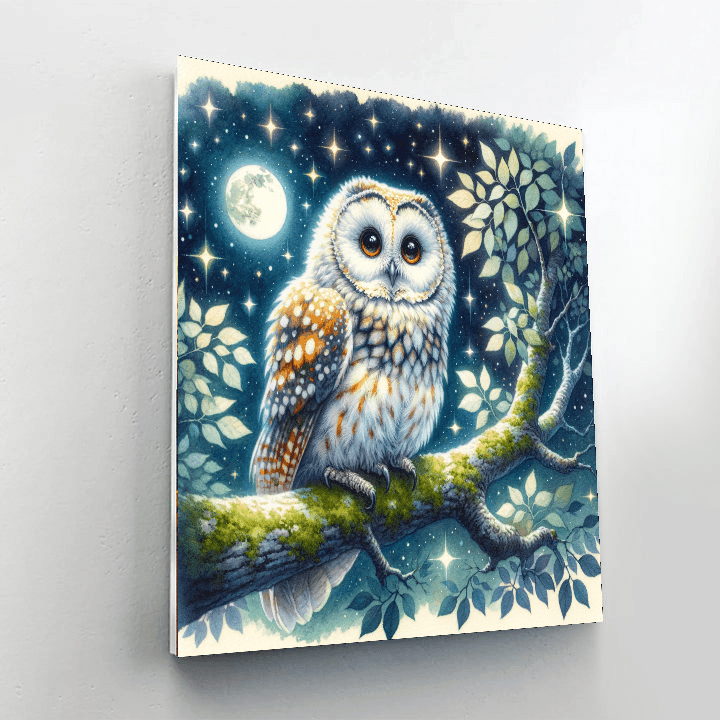 Curious Owl - DIY Painting By Numbers Kit