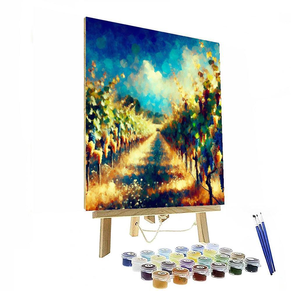 Summer Vineyard Escape Paint By Numbers Art