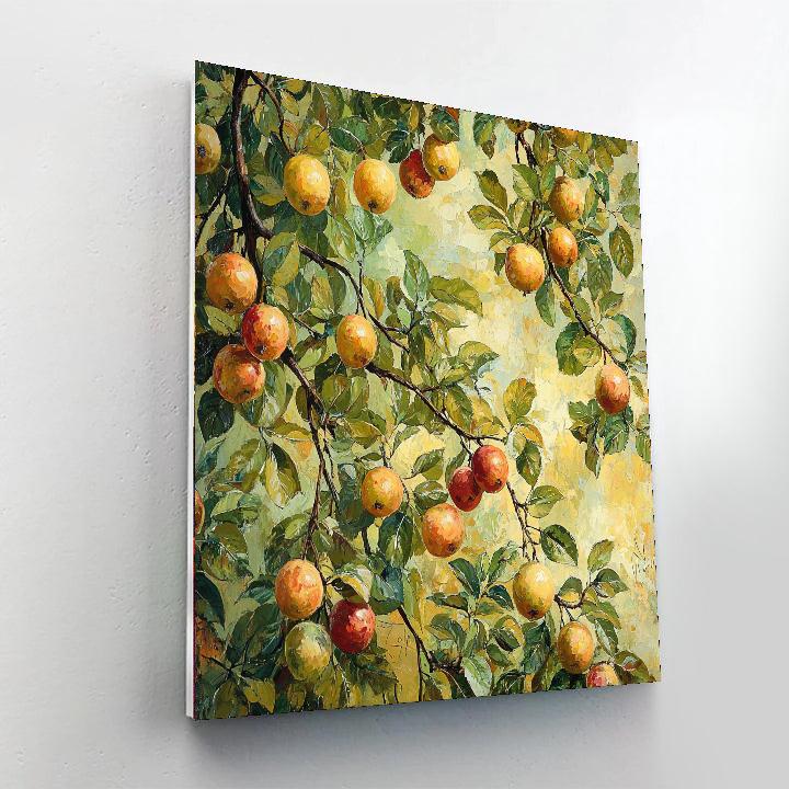Leonardo Da Vinci Inspired Orchard's Embrace  Paint By Numbers Art